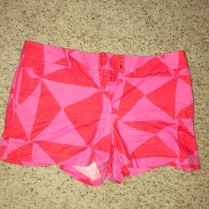 Orange & Pink cotton shorts from the LOFT